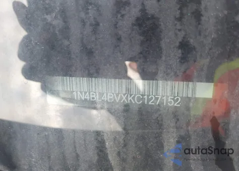 2019 Nissan Altima 2.5 S from USA, damaged, VIN 1N4BL4BVXKC127152